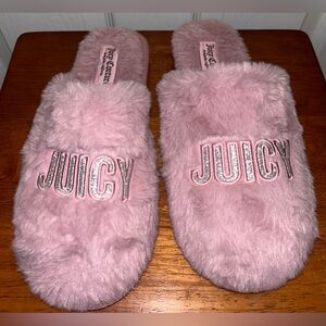 Brand New Pink Juicy Couture Slippers Size 9- 10.